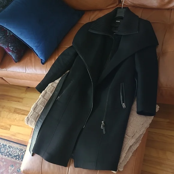 Mackage Nori 2-In-1 Double Face Wool Coat With Sash - Picture 5 of 10